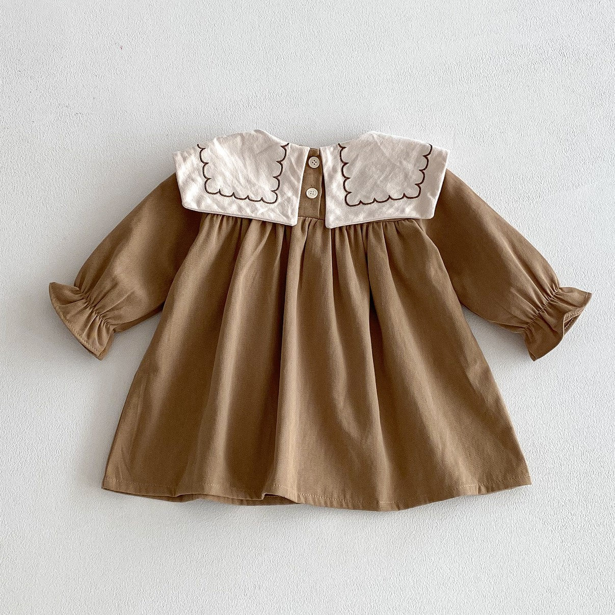 （Pre Order 2 Weeks）Girls Fall Floral Embroidery Dress