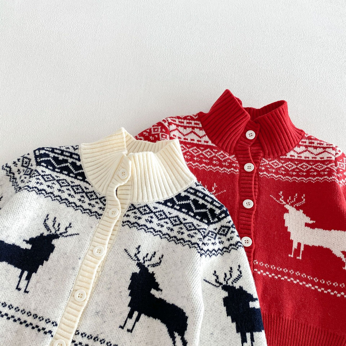 （Pre Order 2 Weeks）Unisex Christmas Jacquard Knit Cardigan