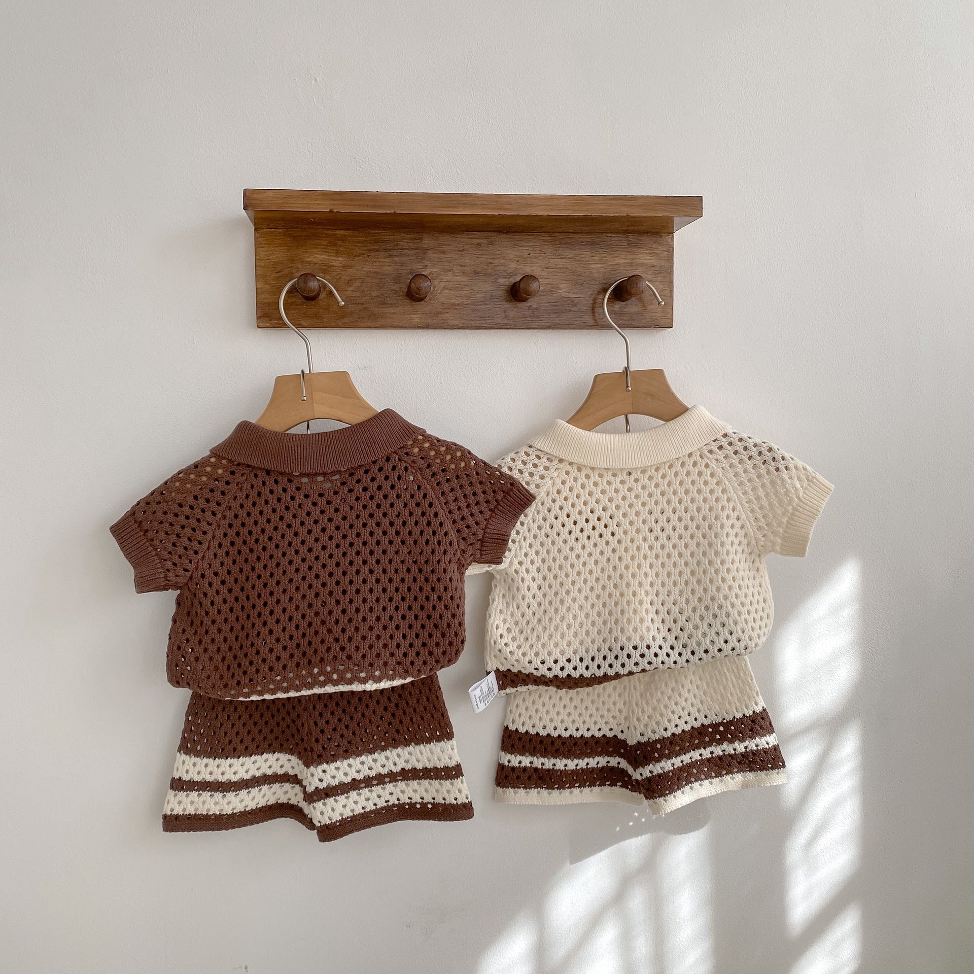 （In Production）Boys Spring&Summer Knitted Shorts Set