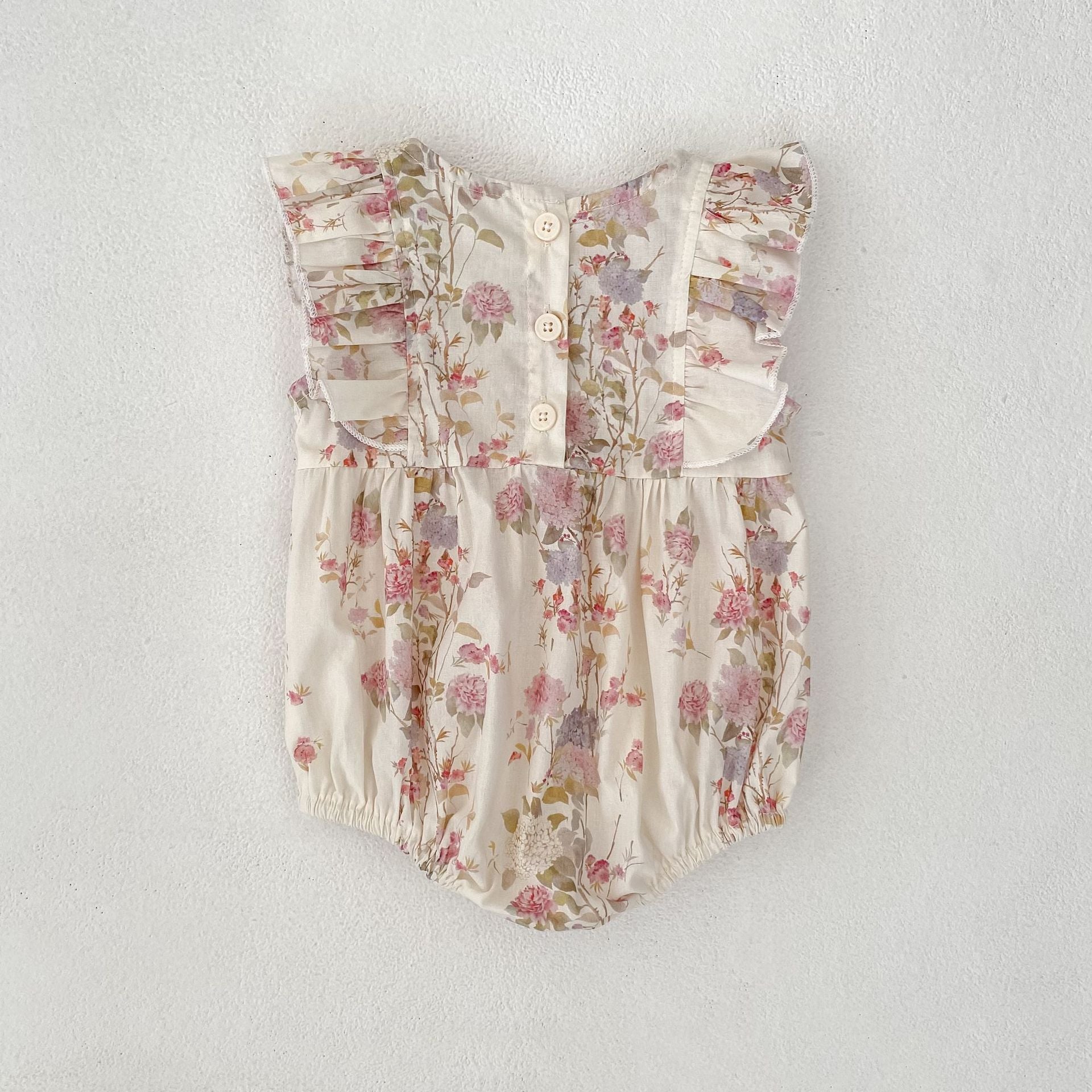 （In Production）Sisters Spring&Summer Floral Smocked Dress,Romper