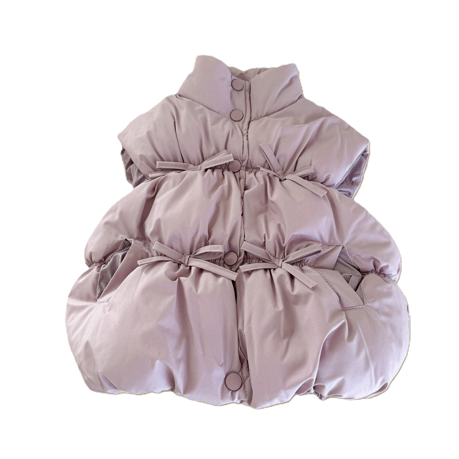 （In Production）Girls Fall&Winter Bow Warm Vest