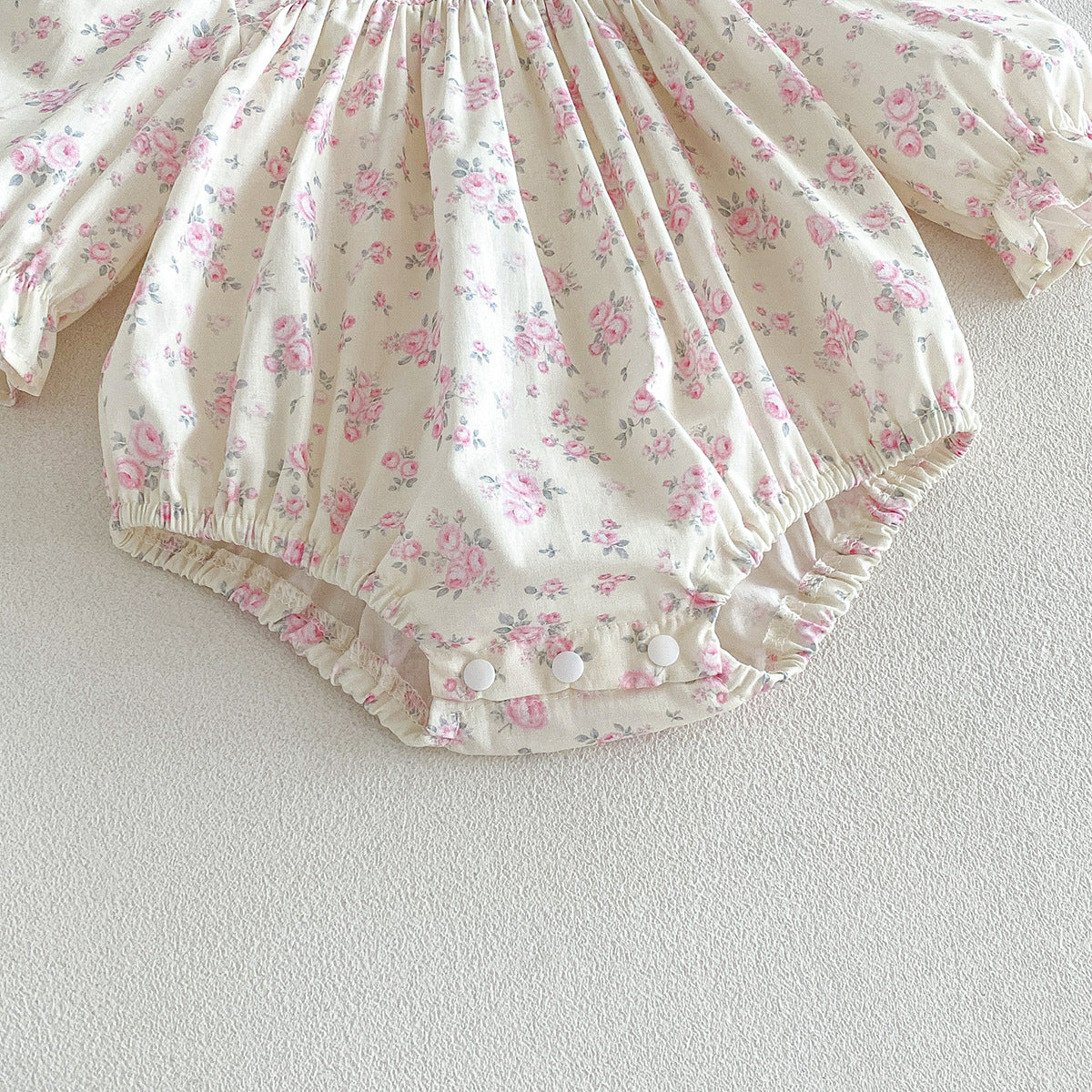 （Pre Order 2 Weeks）Sisters Fall Floral Print Lace Dress&Romper