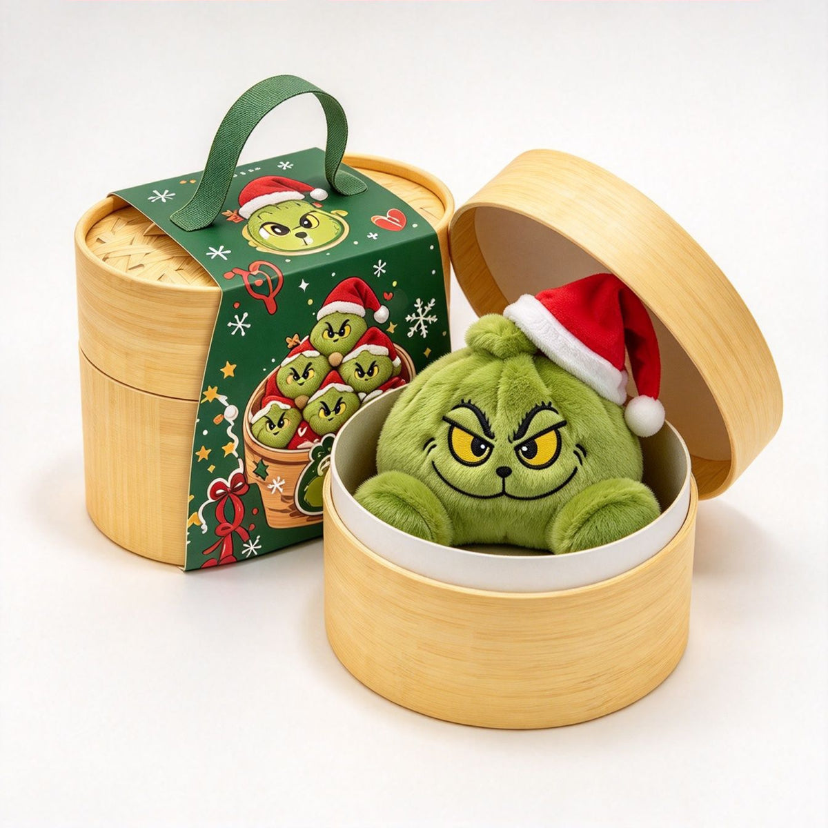（Pre Order）Christmas Grinch Plush Box Gift Set with Basket