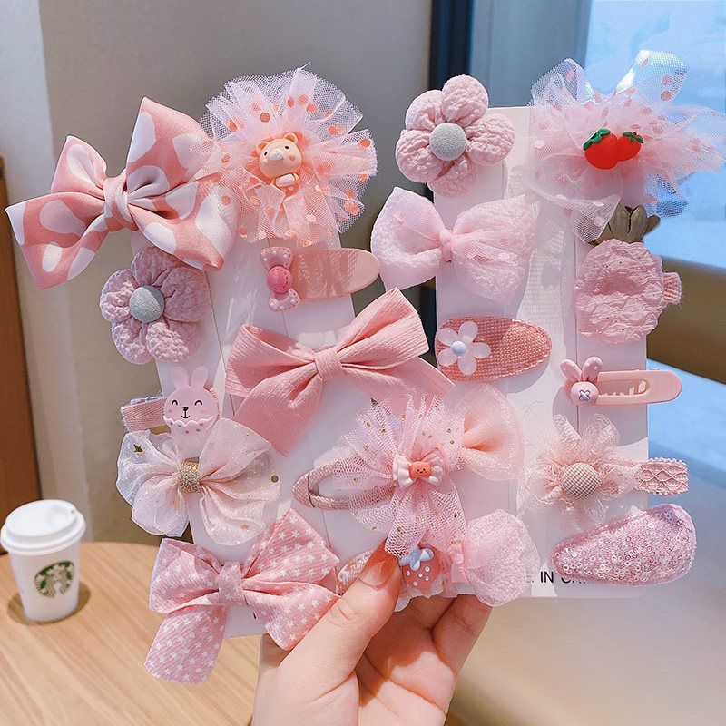 （Pre Order）Bow Hair Clip 10 Pcs Set