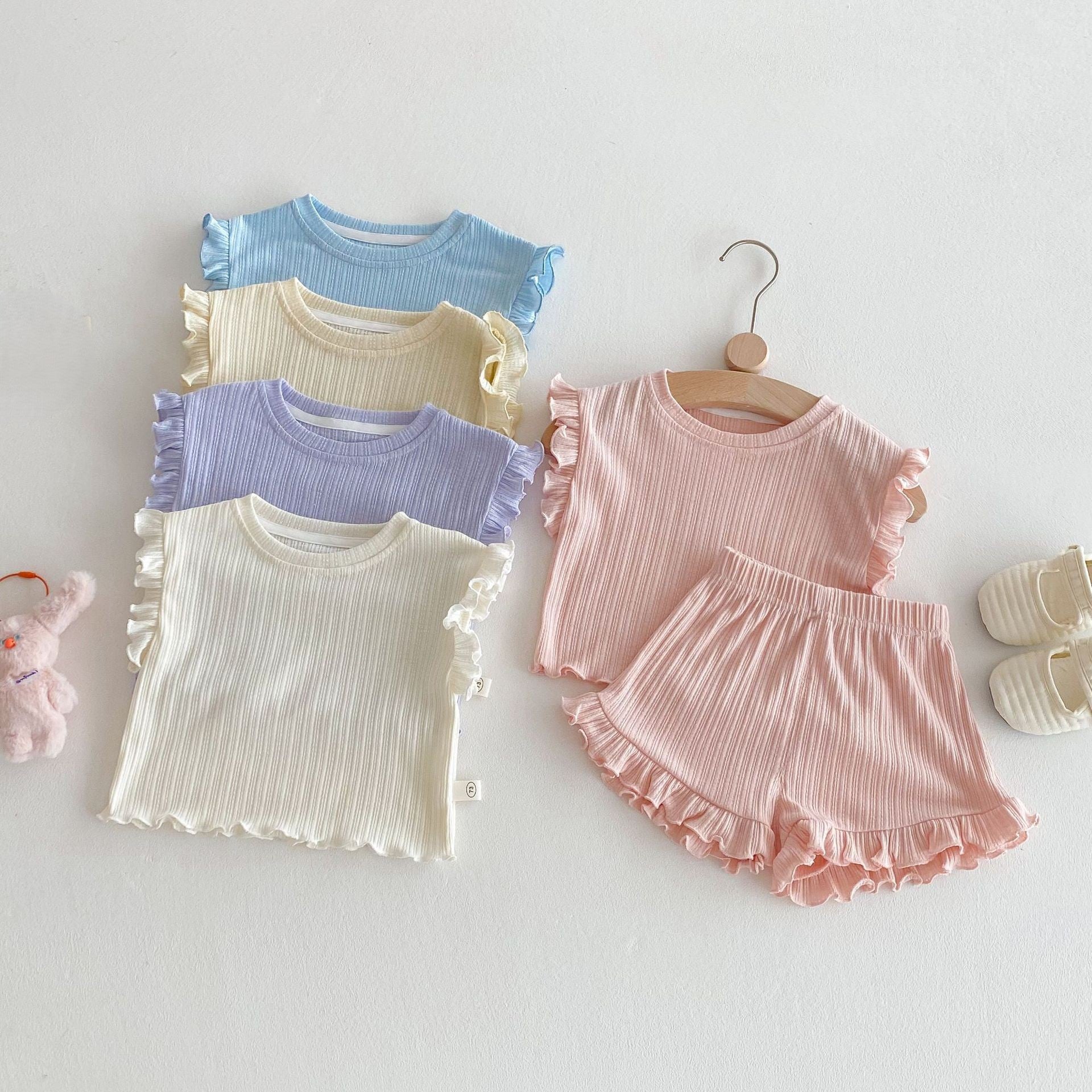 （In Production）Girls Spring&Summer Trip Shorts Set