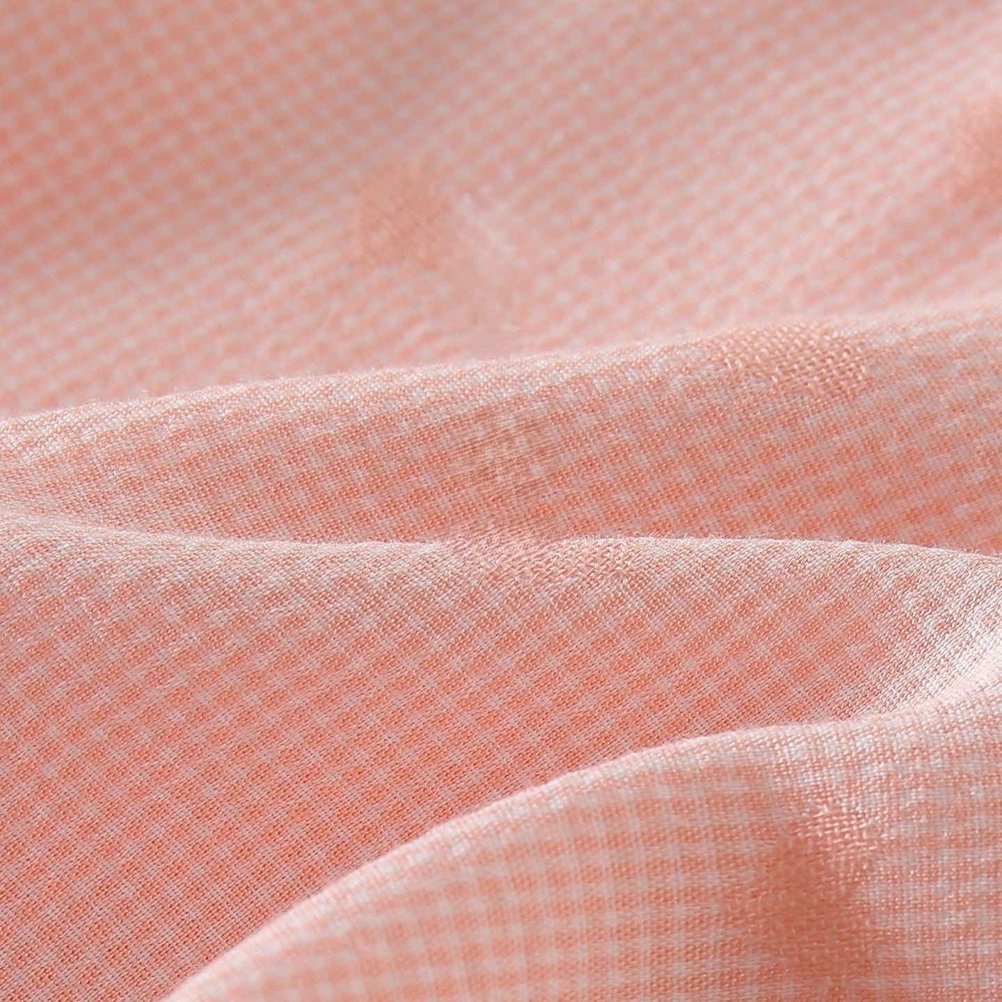 （In Production）Girls Spring&Summer Coral Plaid Cotton Ruffled Shorts Set