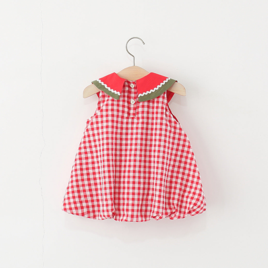 （In Production）Girls Spring and Summer Watermelon Embroidery Dress