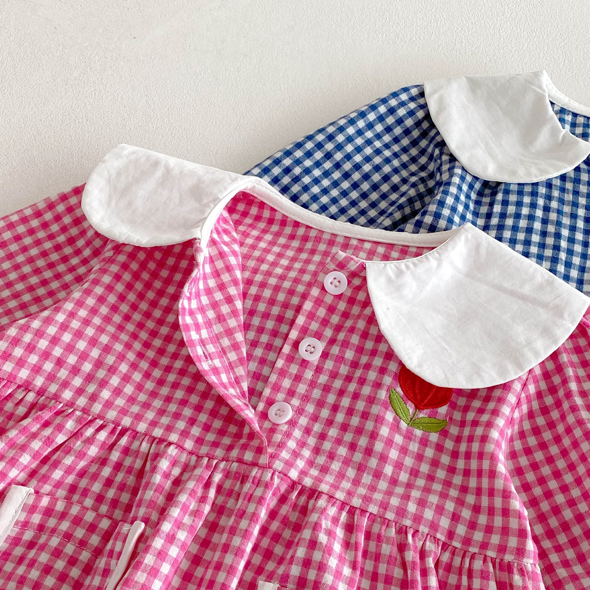 （Pre Order 2 Weeks）Girls Fall Plaid Dress with Pockets