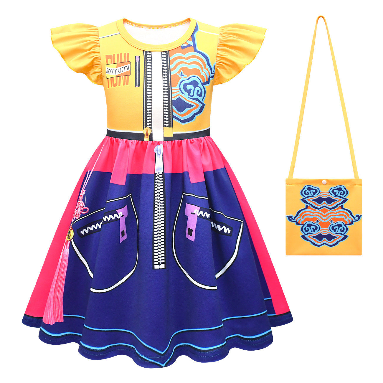 （Pre Order）Girls Movie Character Costumes Dress with Bag