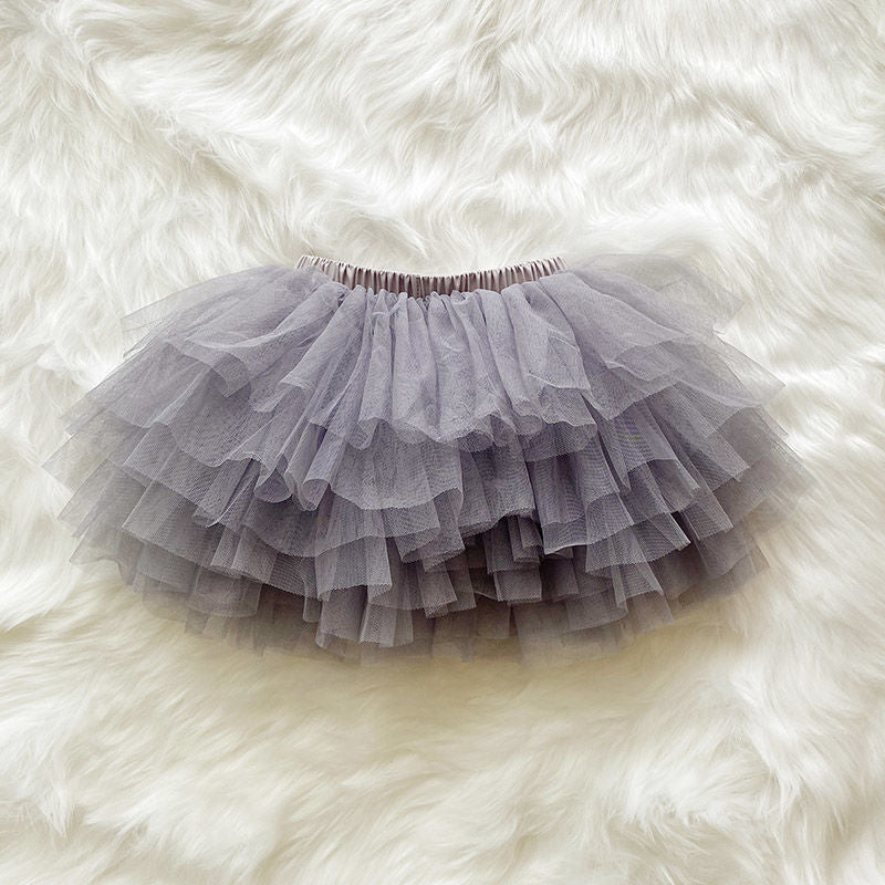 （In Production）Girls Spring&Summer Multicolor Tulle Skirt