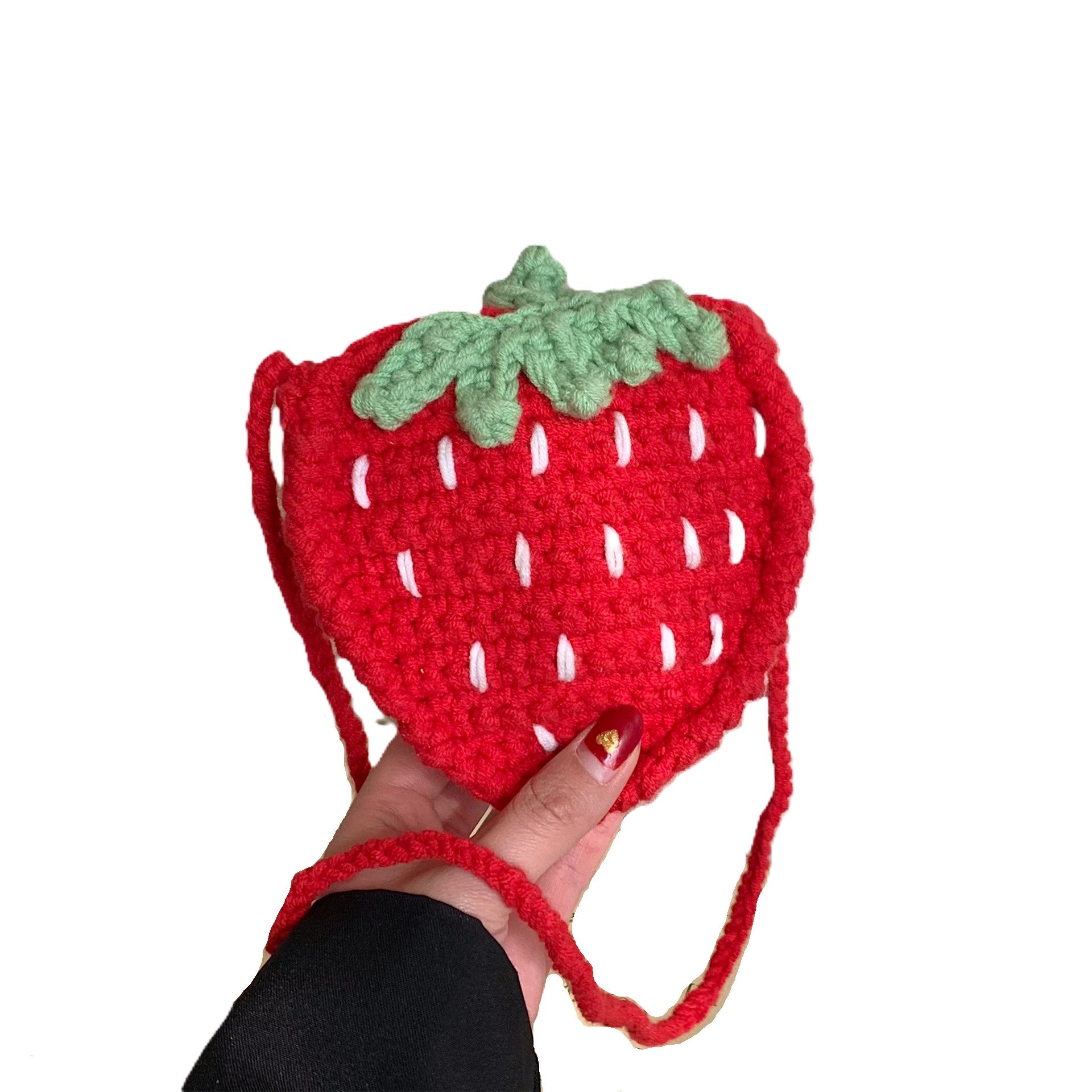 （Pre Order）Spring&Summer Strawberry Woolen Woven Bag