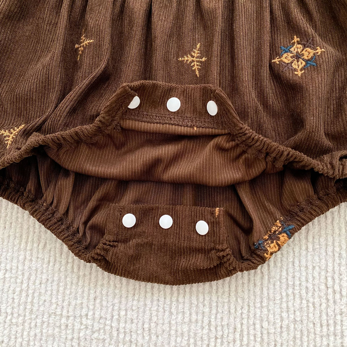 （Pre Order 2 Weeks）Sisters Fall Embroidery Corduroy Dress&Romper