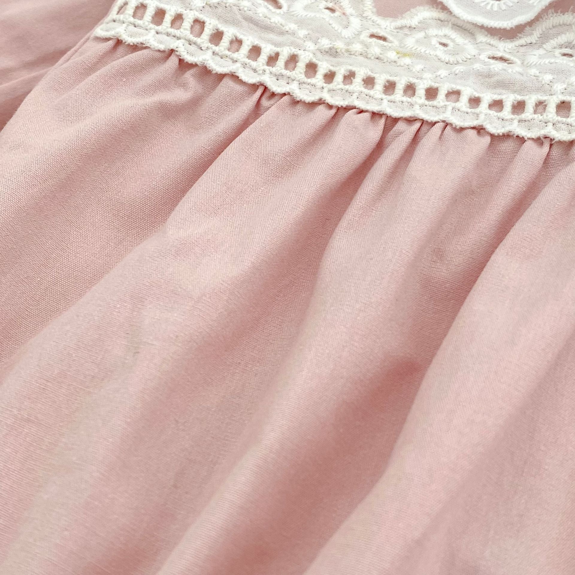 （Pre Order 2 Weeks）Sisters Fall Lace Ruffle Pink Dress&Romper