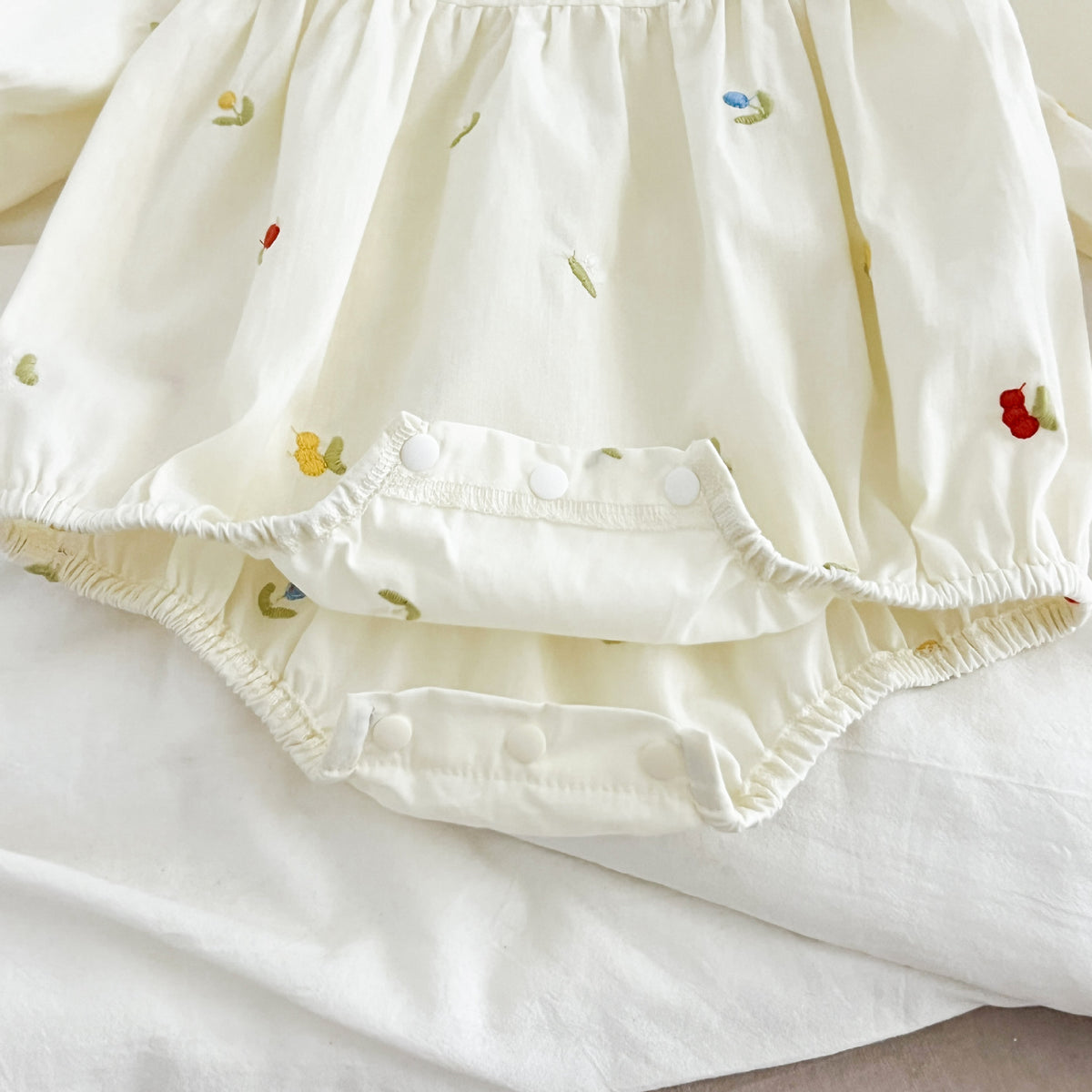（Pre Order 2 Weeks）Sisters Fall Floral Embroidery Lace Dress&Romper