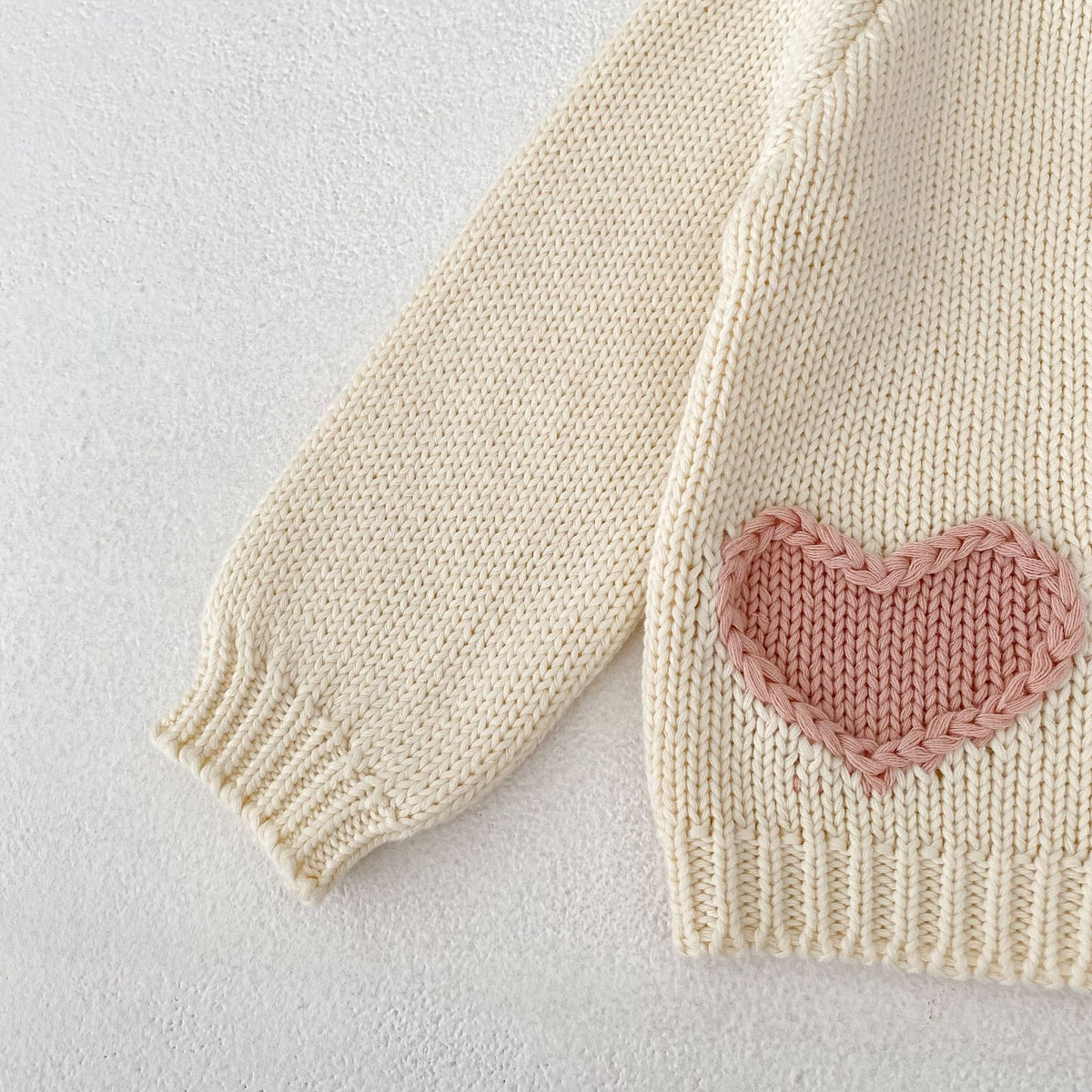 （Pre Order 2 Weeks）Girls Fall Heart Sweater Cardigan