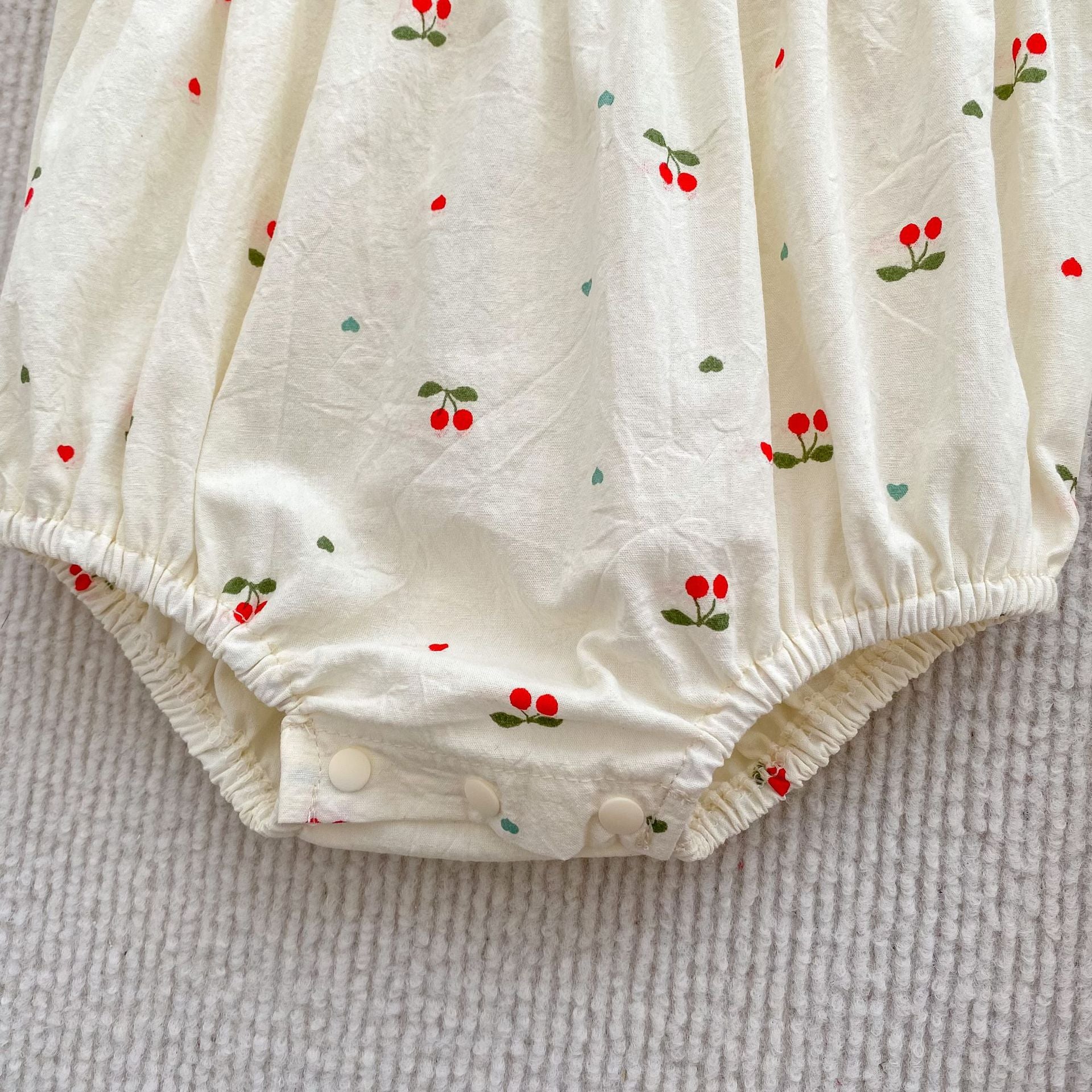 （In Production）Sisters Spring&Summer Cherry Print Dress,Romper