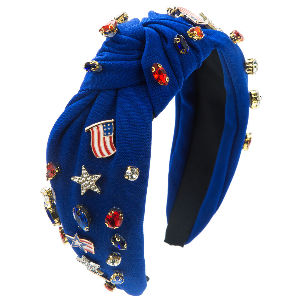 （Pre Order）Patriotic Stylish Rhinestone Headband