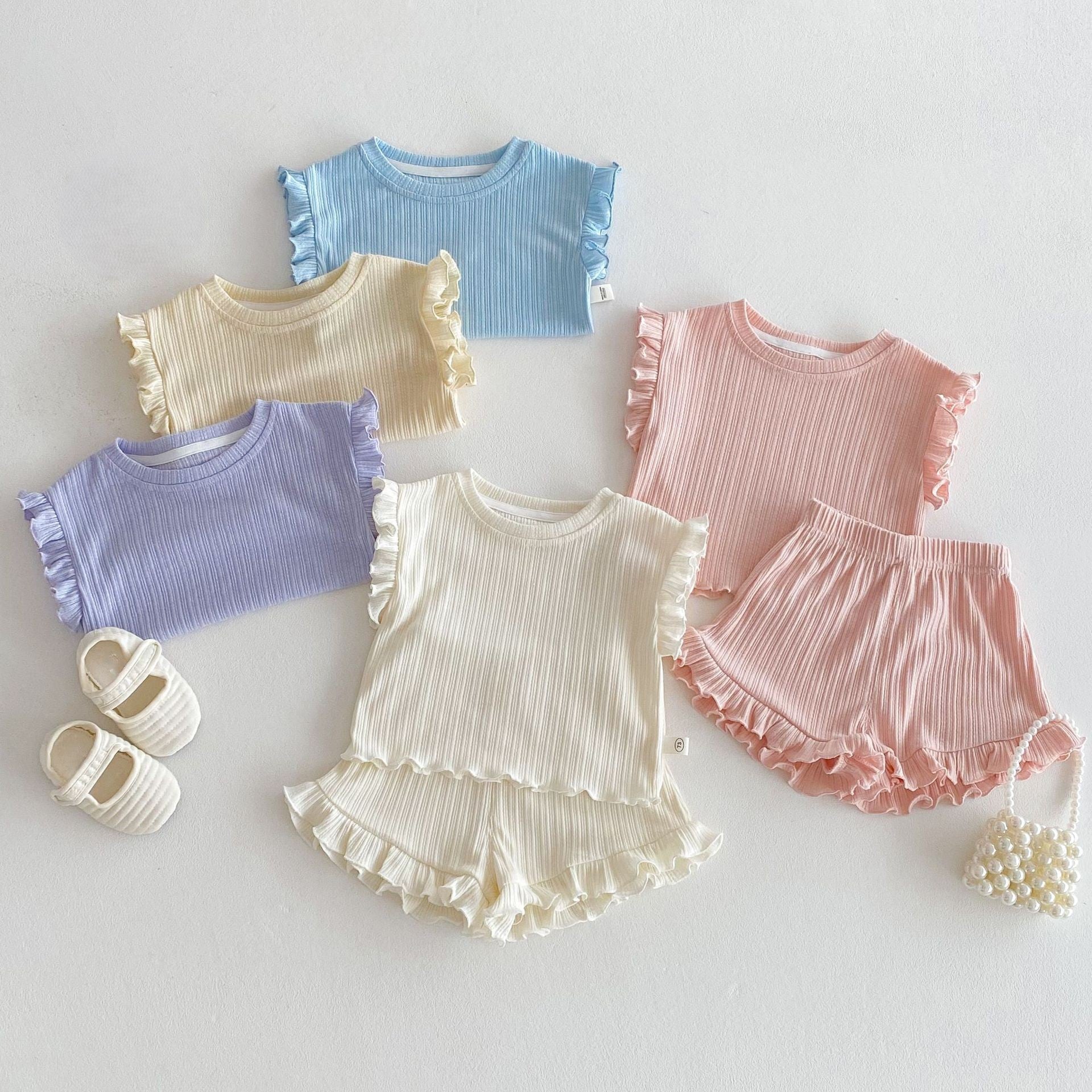 （In Production）Girls Spring&Summer Trip Shorts Set