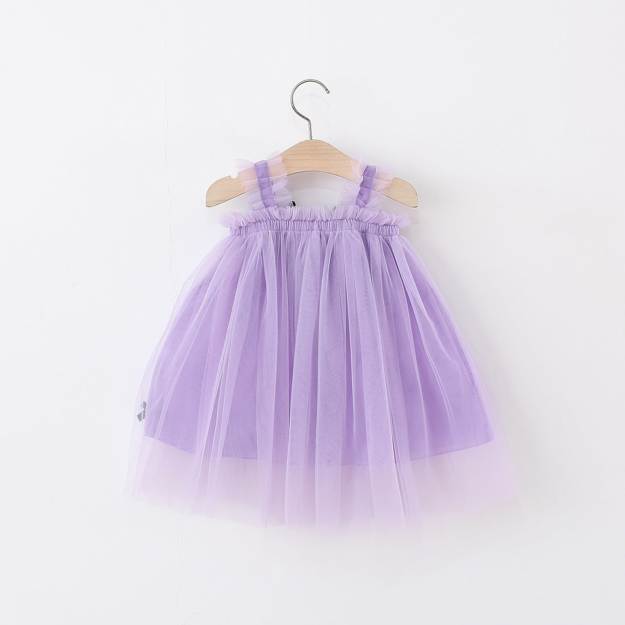 （Pre Order）Girls Spring and Summer Cartoon Purple Tulle Dress