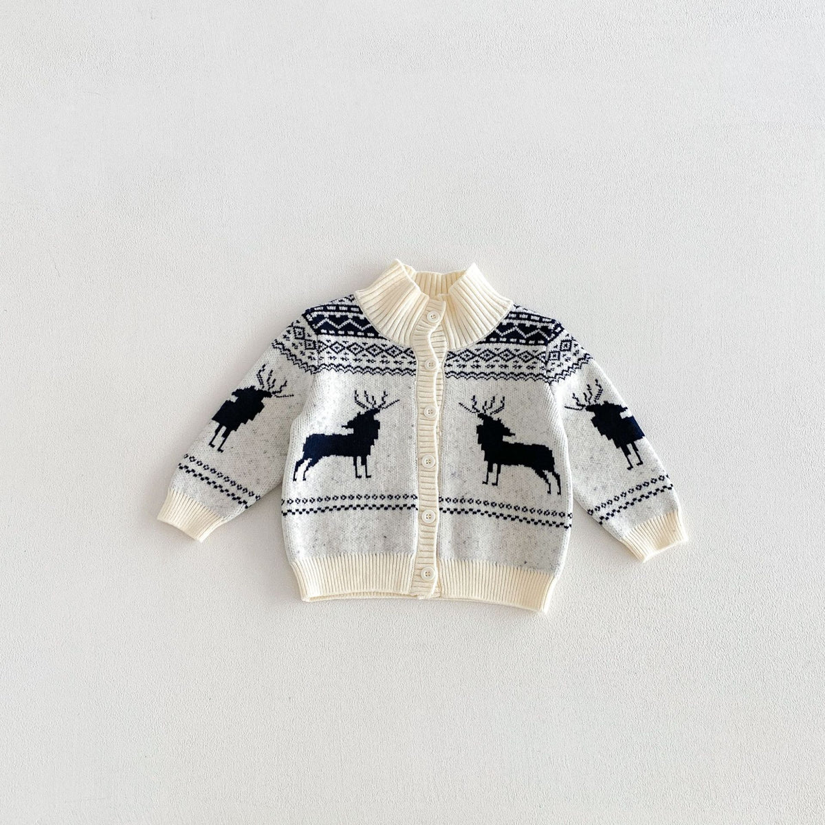 （Pre Order 2 Weeks）Unisex Christmas Jacquard Knit Cardigan
