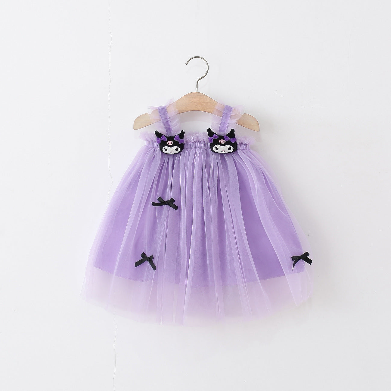 （Pre Order）Girls Spring and Summer Cartoon Purple Tulle Dress