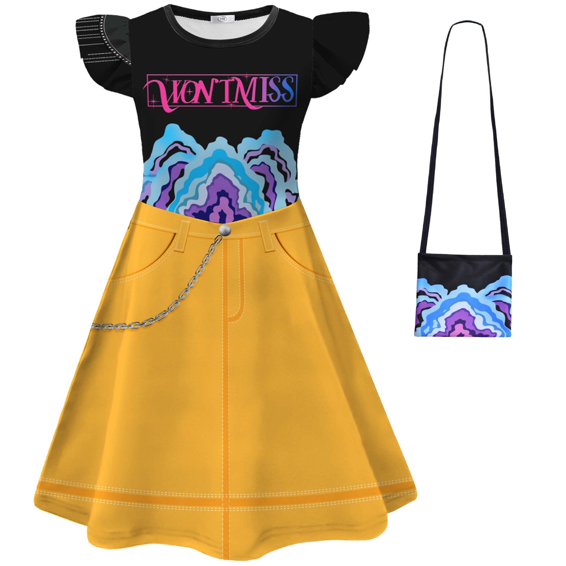 （Pre Order）Girls Movie Character Costumes Dress with Bag