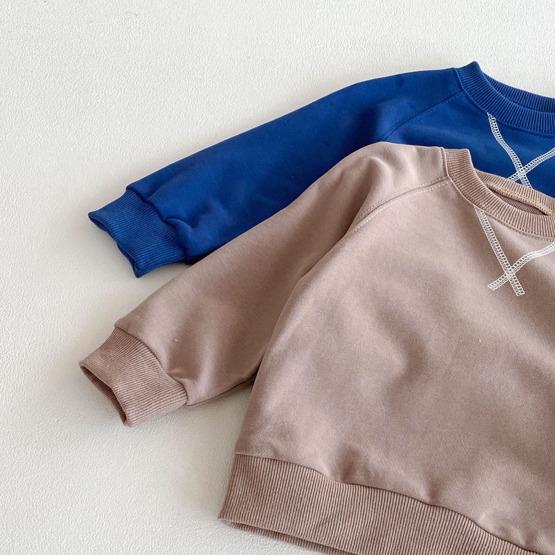 （Pre Order 2 Weeks）Boys Solid-color Pullover Set