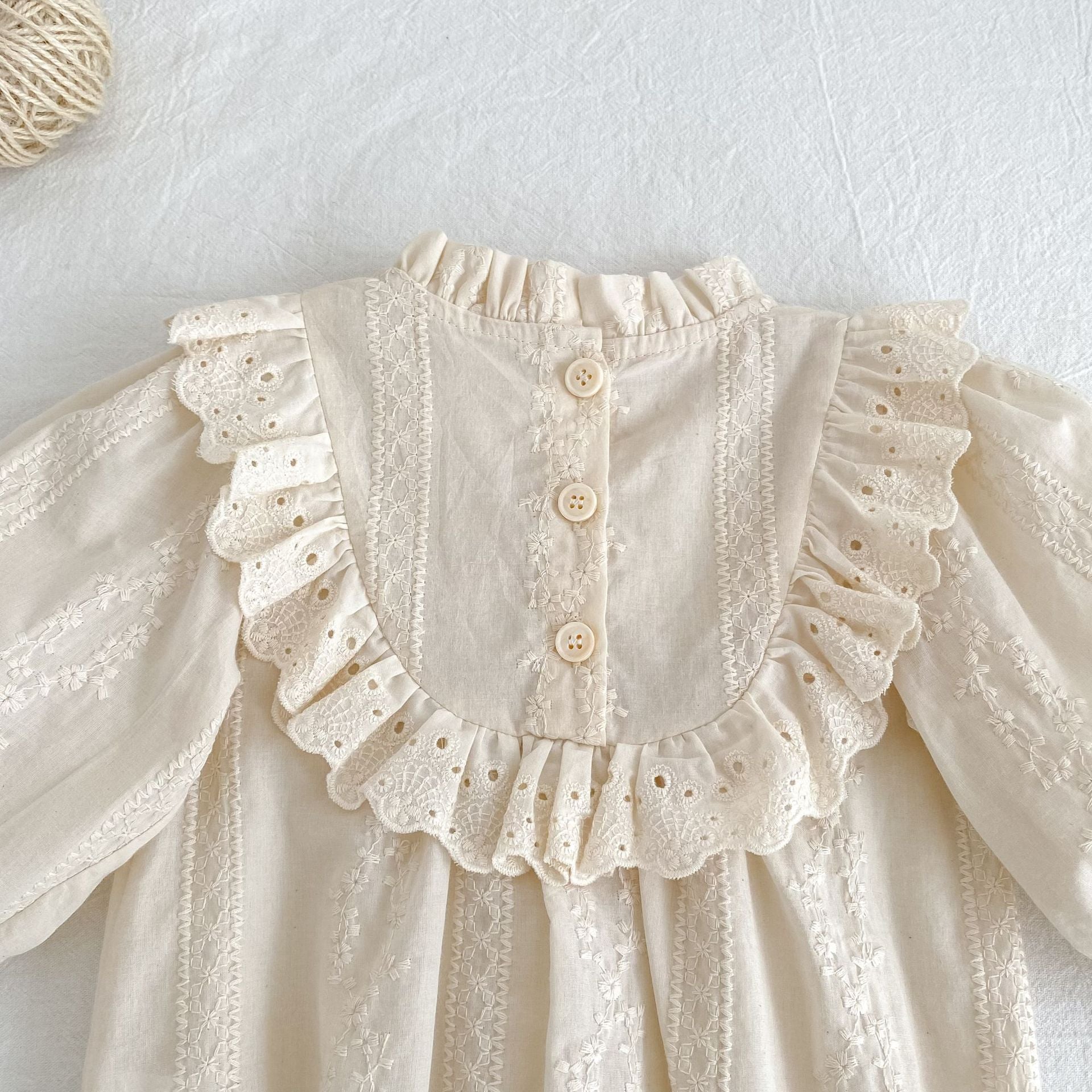 （Pre Order 2 Weeks）Sisters Fall Lace Ruffle Dress&Romper