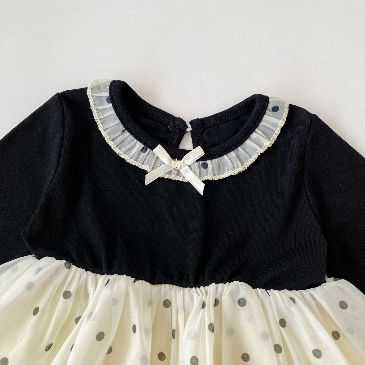 （Pre Order 2 Weeks）Girls Fall&Spring Dot Tulle Dress