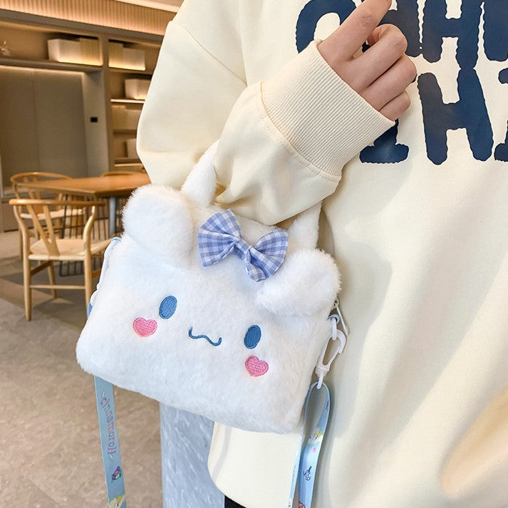 （Pre Order）Cartoon  Plush Crossbody Bag