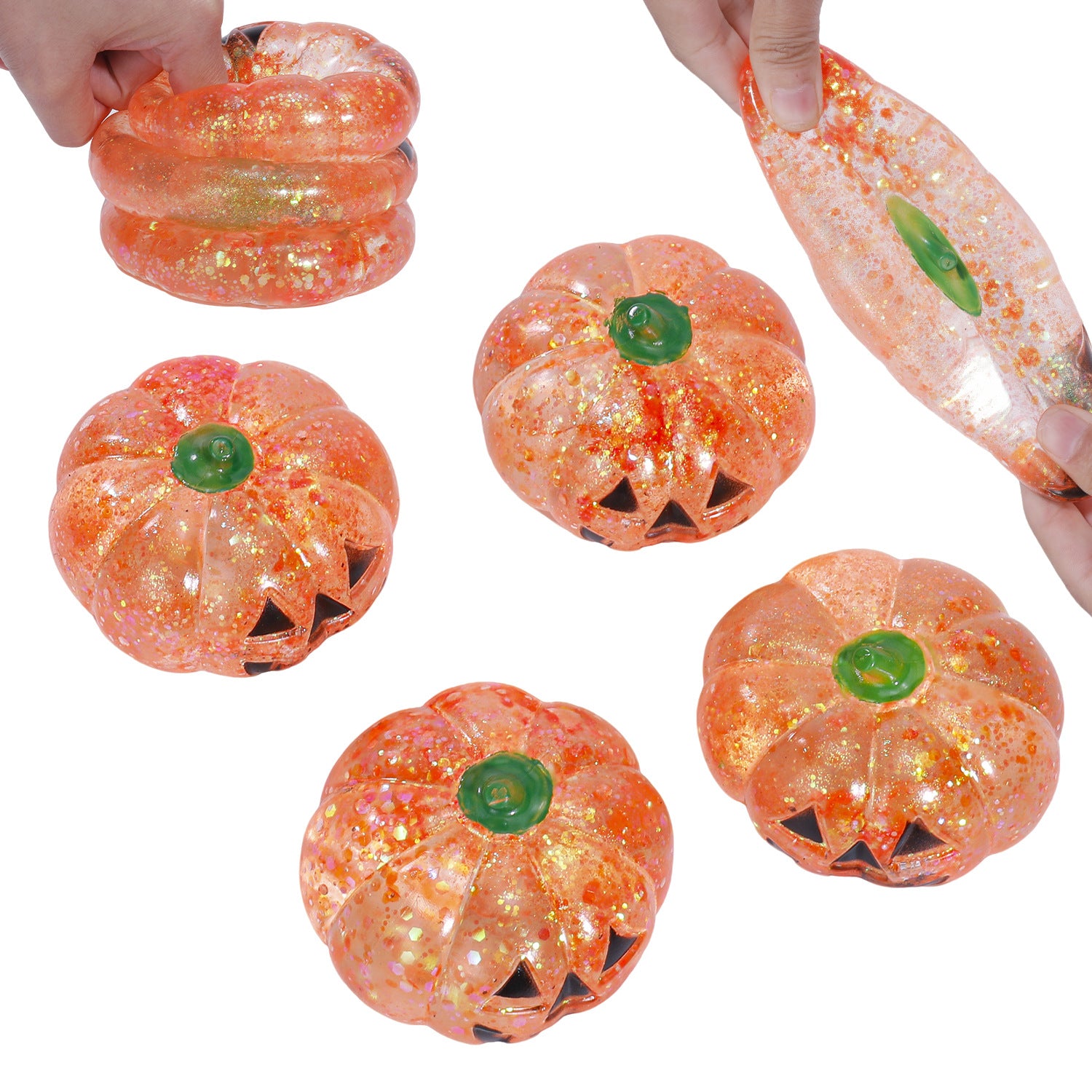 （Pre Order）Squishy Squeeze Halloween Pumpkin Toy