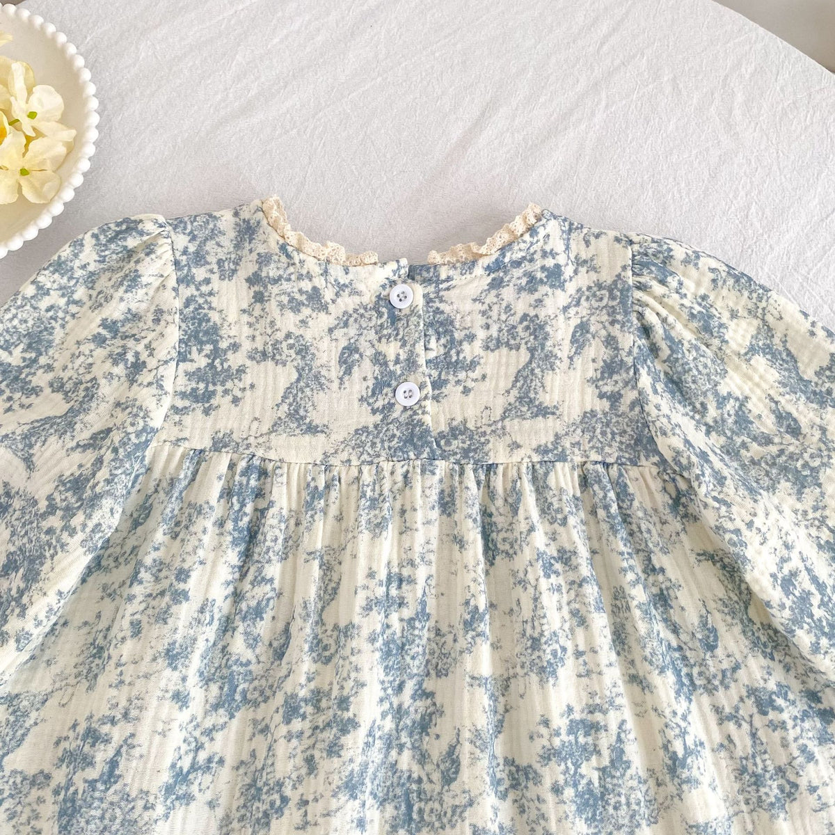 （Pre Order 2 Weeks）Sisters Fall Floral Print Ruffle Dress&Romper