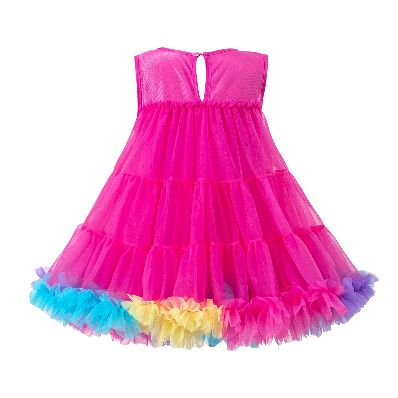 （Pre Order）Girls Spring and Summer Pink,Hot Pink Tulle Dress
