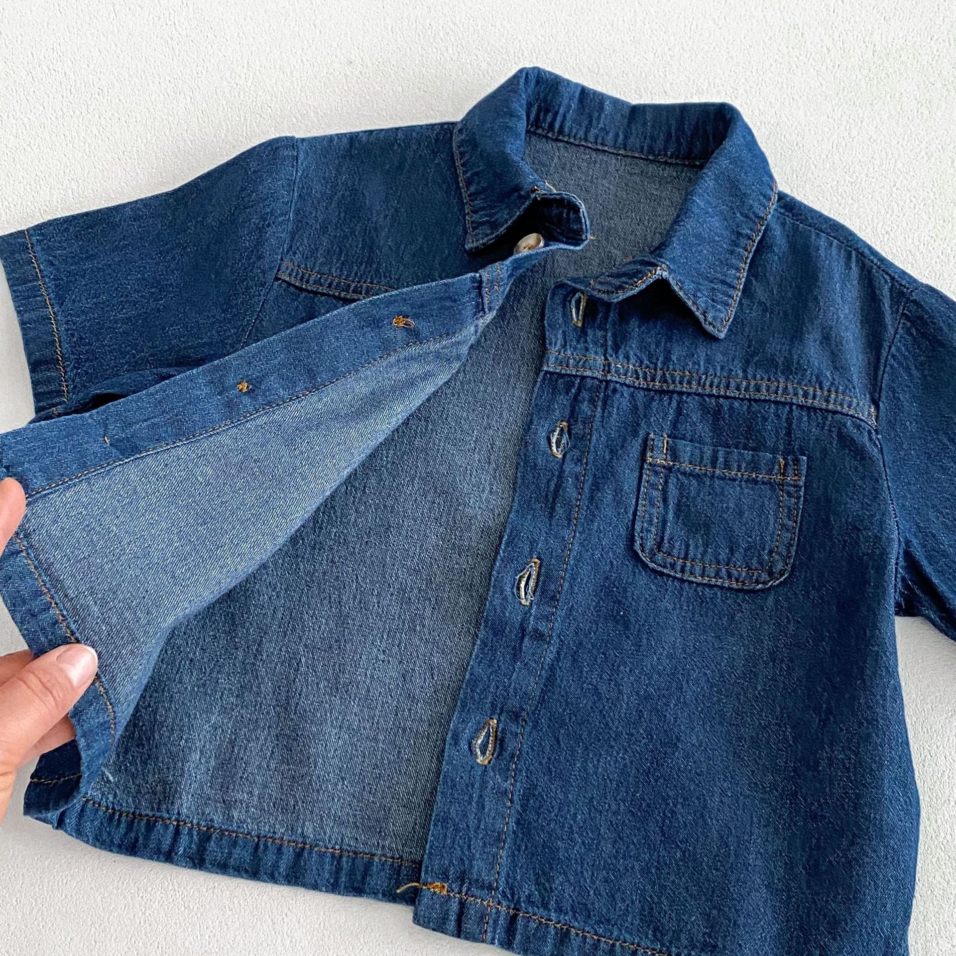 （Pre Order 2 Weeks）Boys Denim Shorts Set