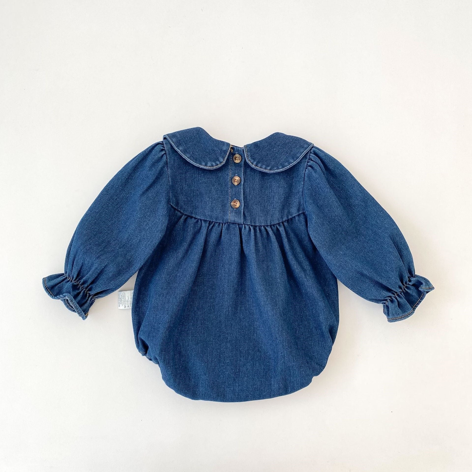 （Pre Order 2 Weeks）Toddler Girls Fall Denim Romper