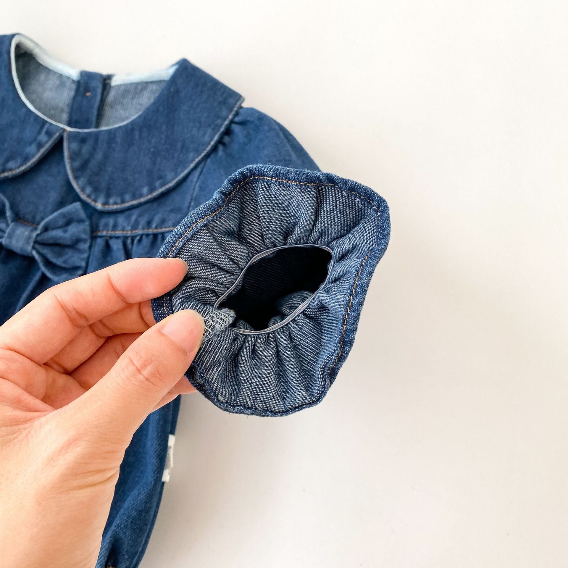 （Pre Order 2 Weeks）Toddler Girls Fall Denim Romper