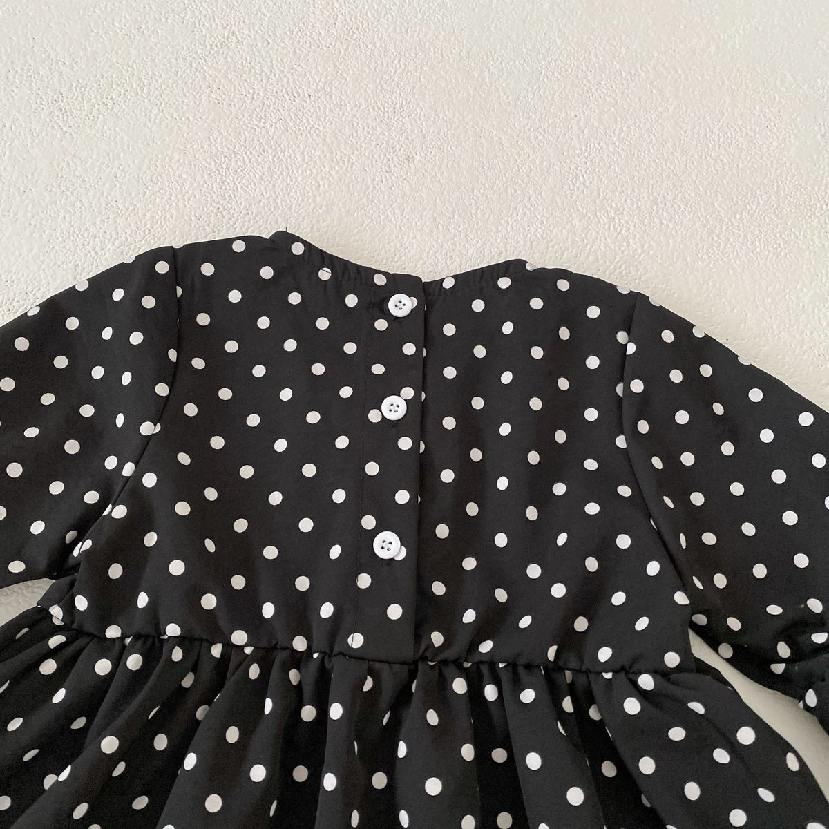 （Pre Order 2 Weeks）Girls Fall&Spring Dot Lace Dress