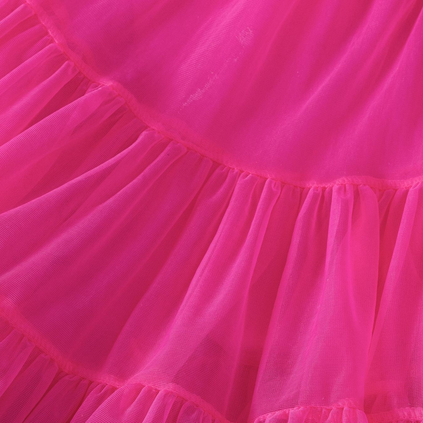 （Pre Order）Girls Spring and Summer Pink,Hot Pink Tulle Dress