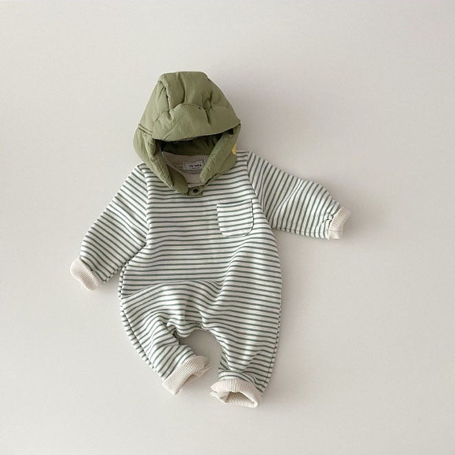 （Pre Order 2 Weeks）Toddler Girls Fall Stripe Romper