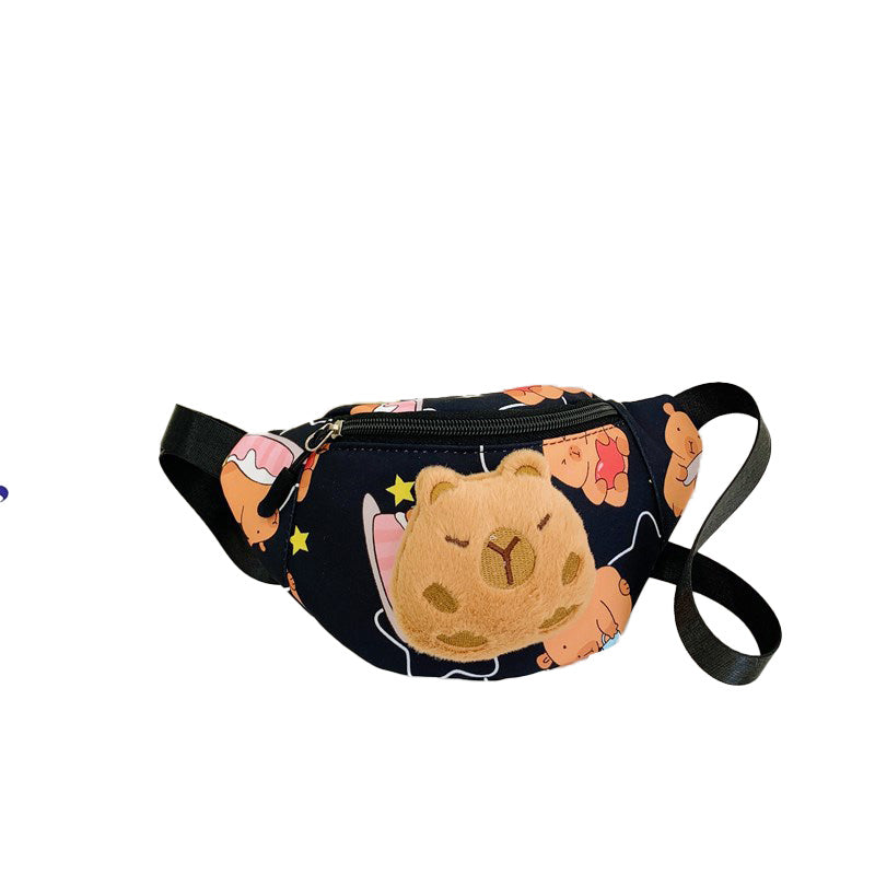 （Pre Order）Kids Cartoon Plush Toy Waist Bag