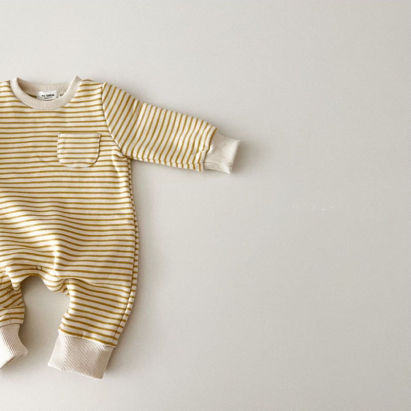 （Pre Order 2 Weeks）Toddler Girls Fall Stripe Romper