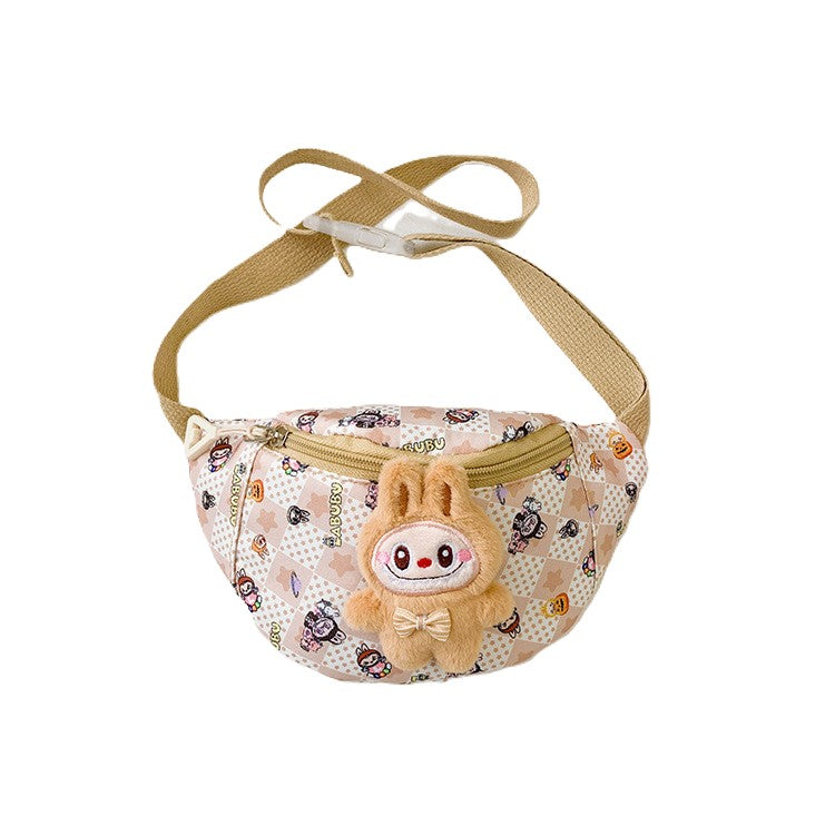 （Pre Order）Kids Cartoon Plush Toy Waist Bag