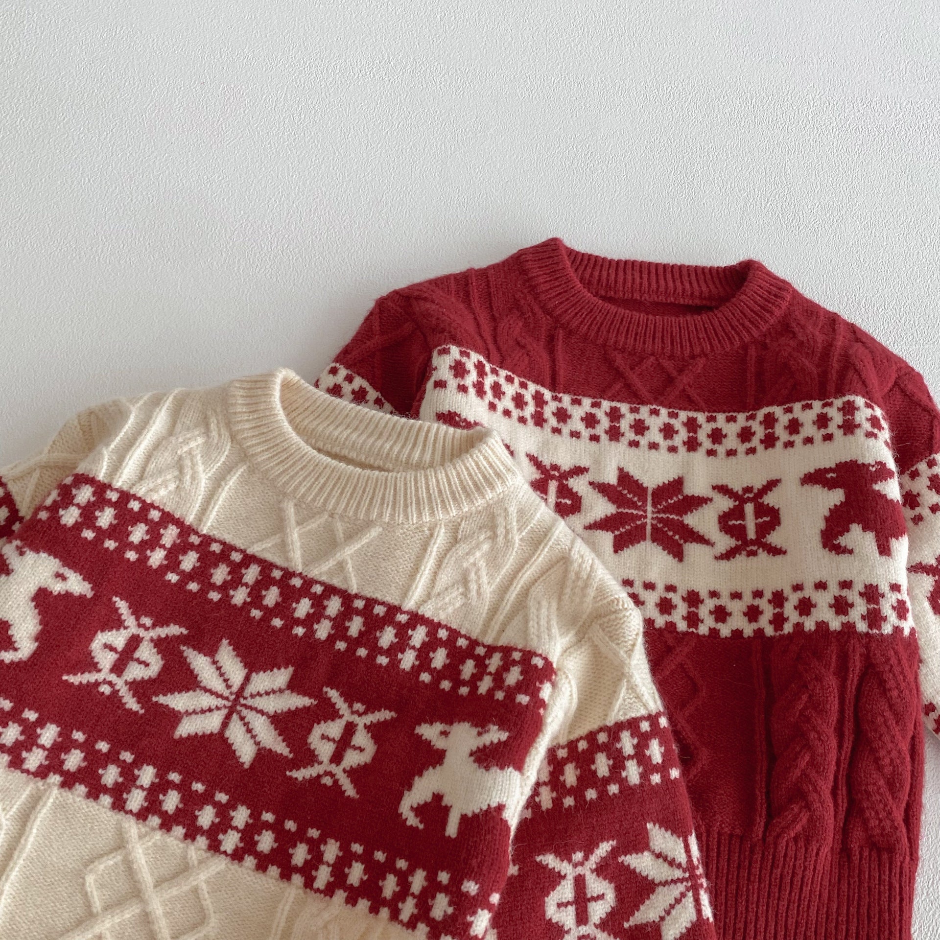 （Pre Order 2 Weeks）Unisex Christmas Jacquard Knit Sweater
