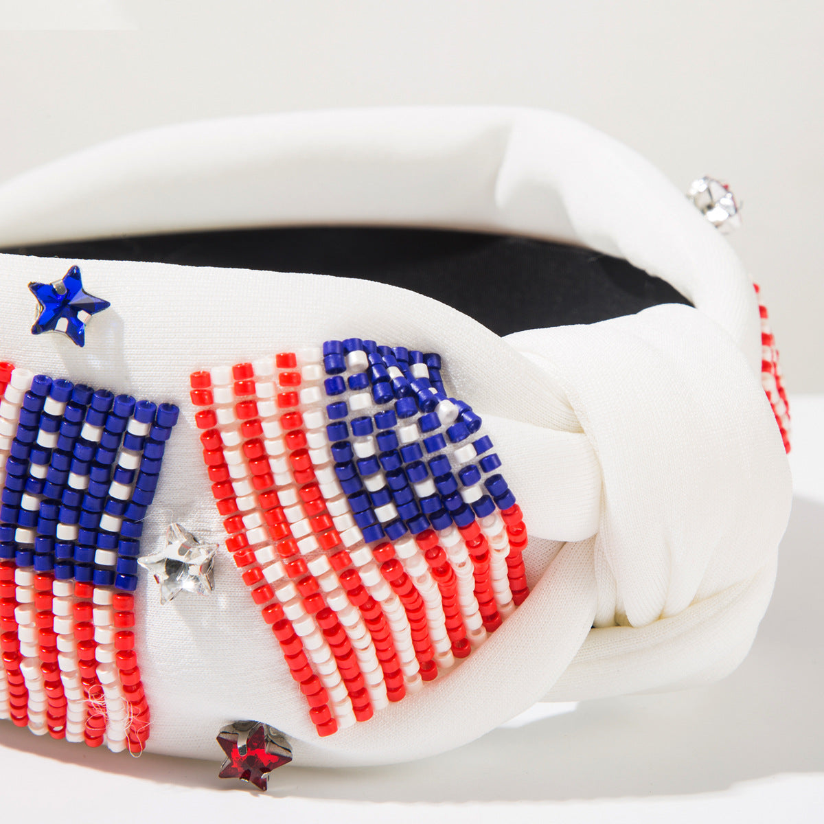 （Pre Order）Patriotic Stylish Seed Beads Headband