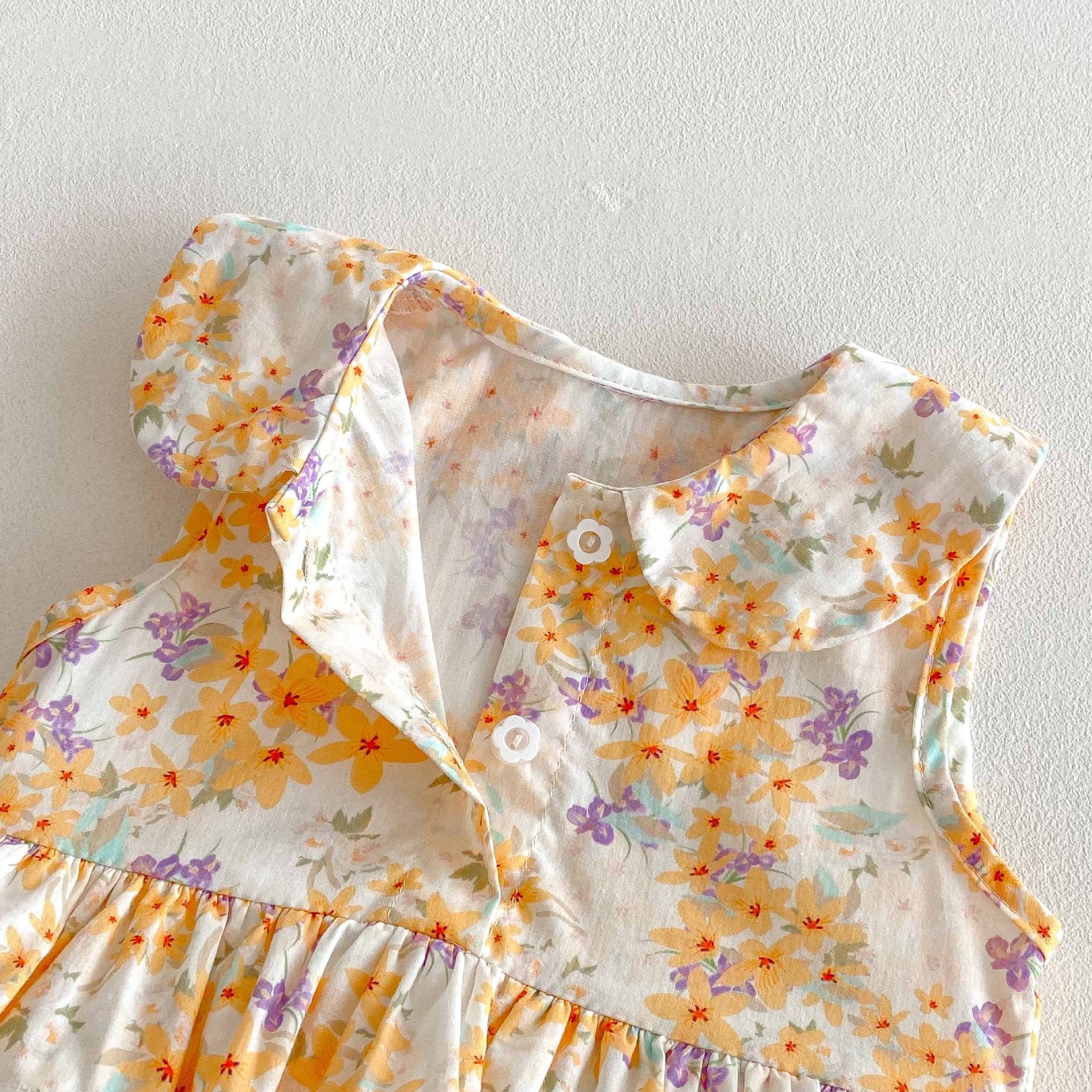 （Pre Order 2 Weeks）Toddler Girls Floral Print Ruffle Romper