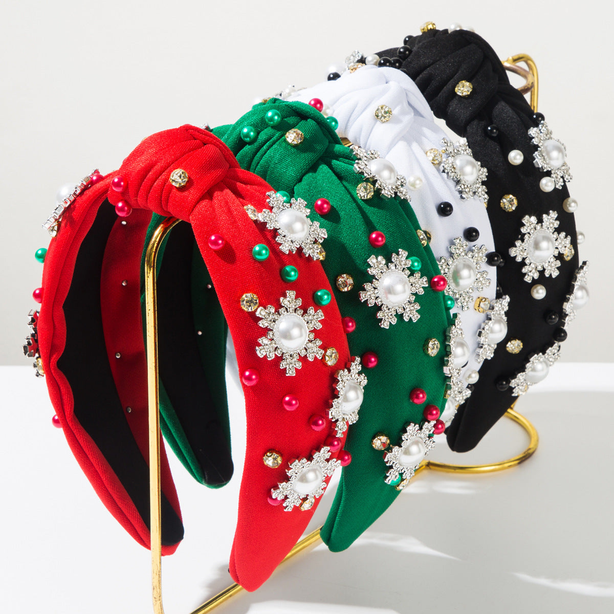 （Pre Order）Christmas Stylish Snowflake&Pearl Headband