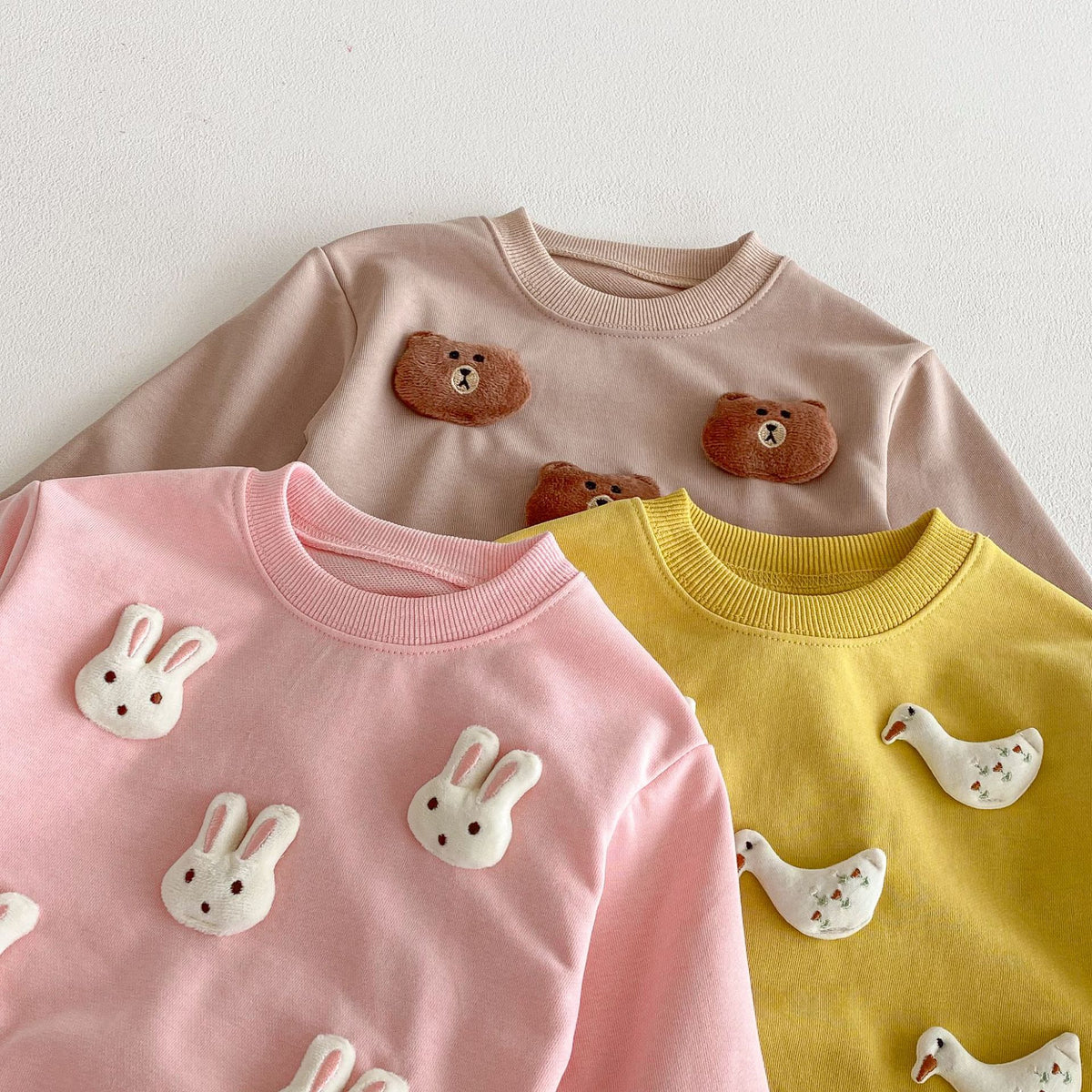（Pre Order 2 Weeks）Girls Fall Solid Color Sweatshirt Set