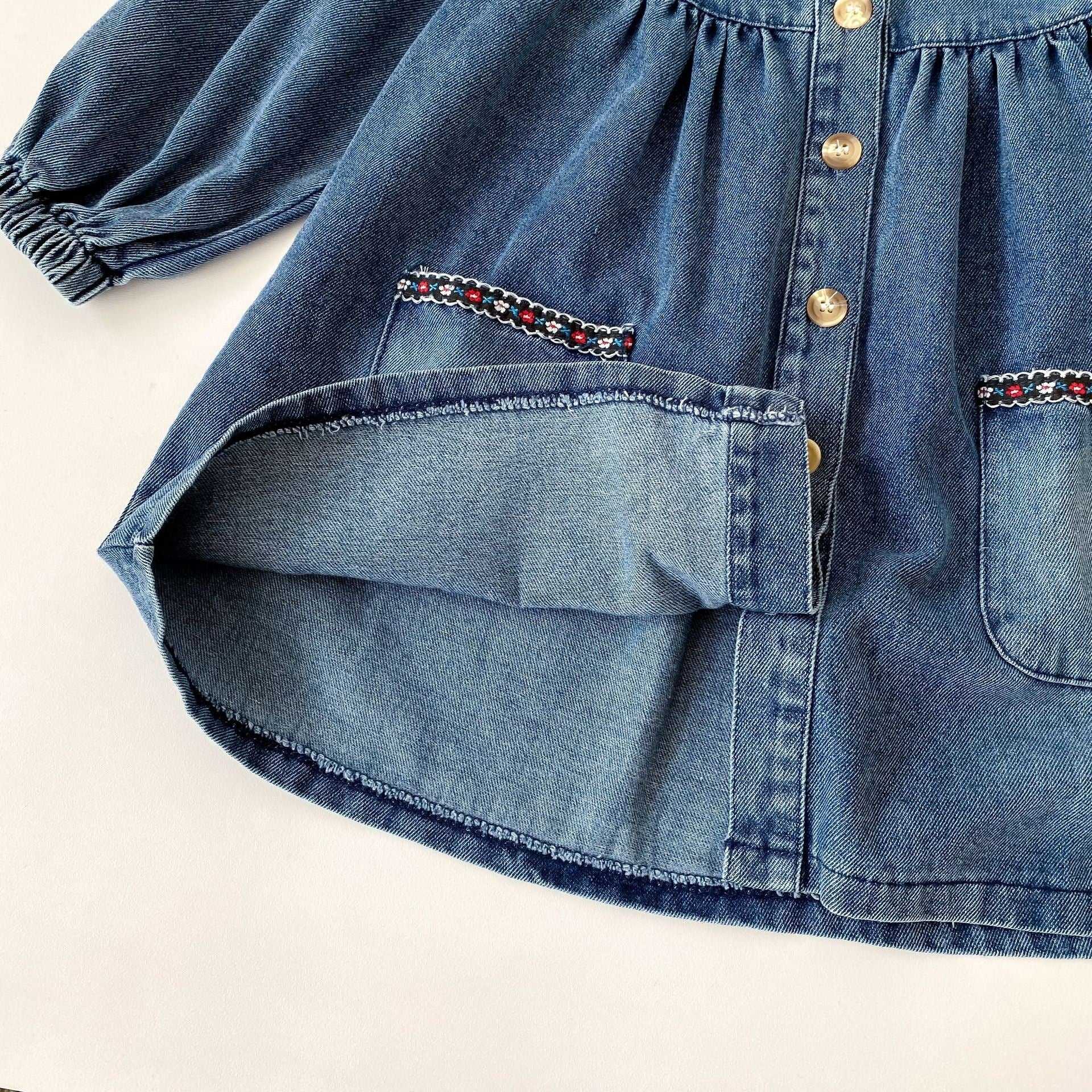 （Pre Order 2 Weeks）Girls Fall Denim Dress