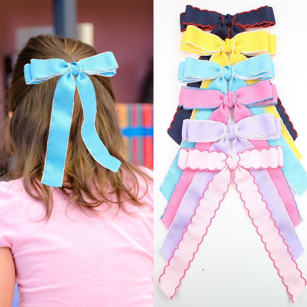 （Pre Order）Girls Trimmed Bow Tie-10 Pcs