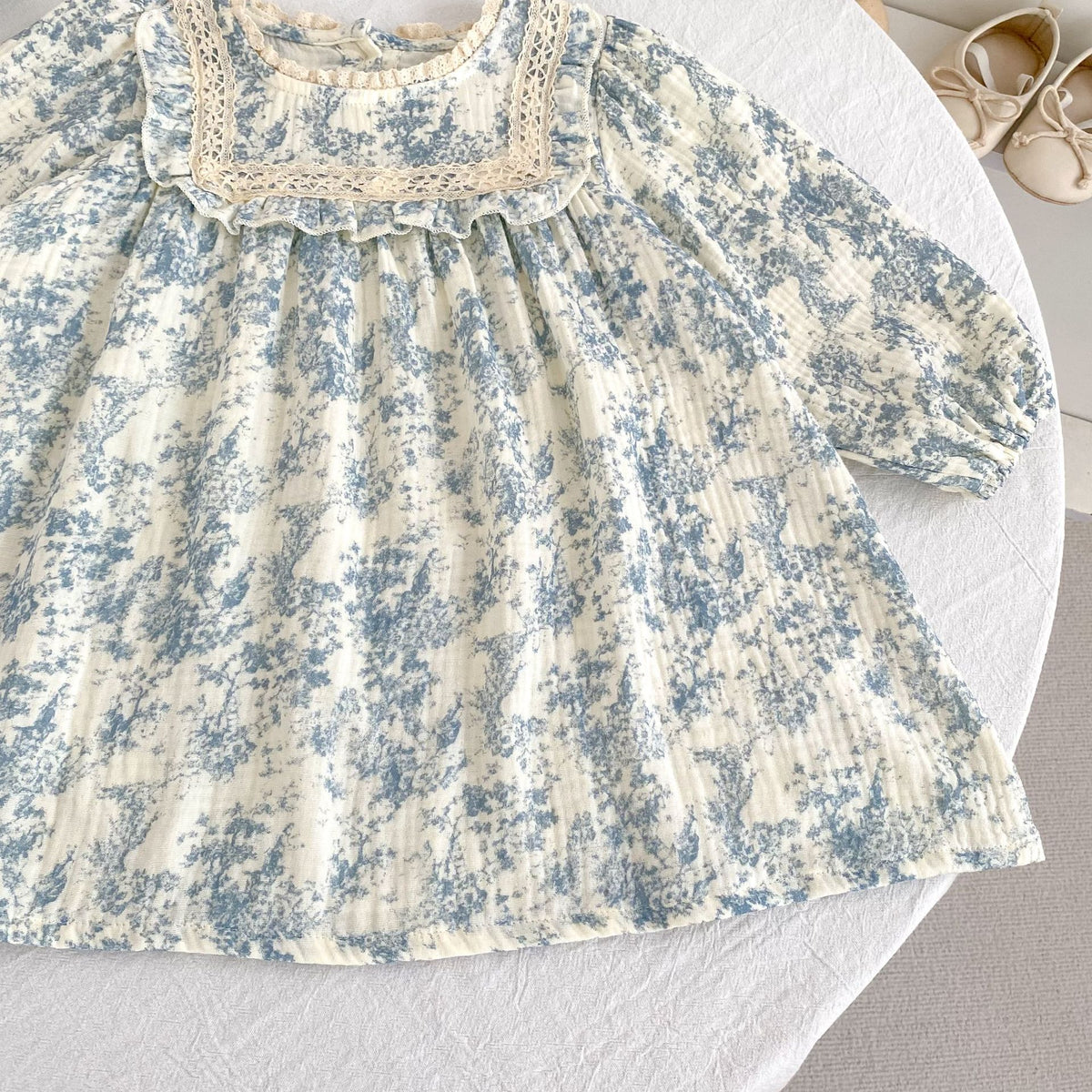 （Pre Order 2 Weeks）Sisters Fall Floral Print Ruffle Dress&Romper